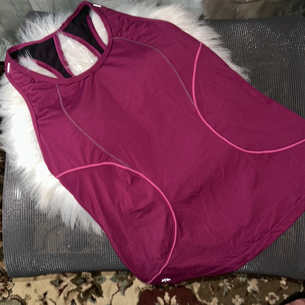 Athleta, Women’s Small, Energy Running Sports Bra Purple Tank Top